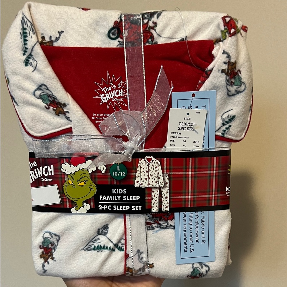 The Grinch Kids Pajama Set - Red and White